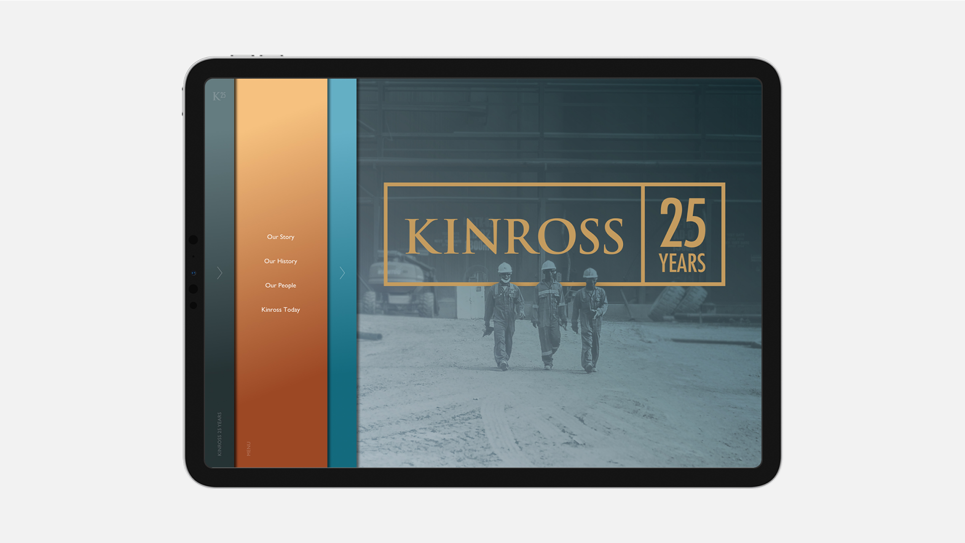 Kinross 25th anniversary table home page