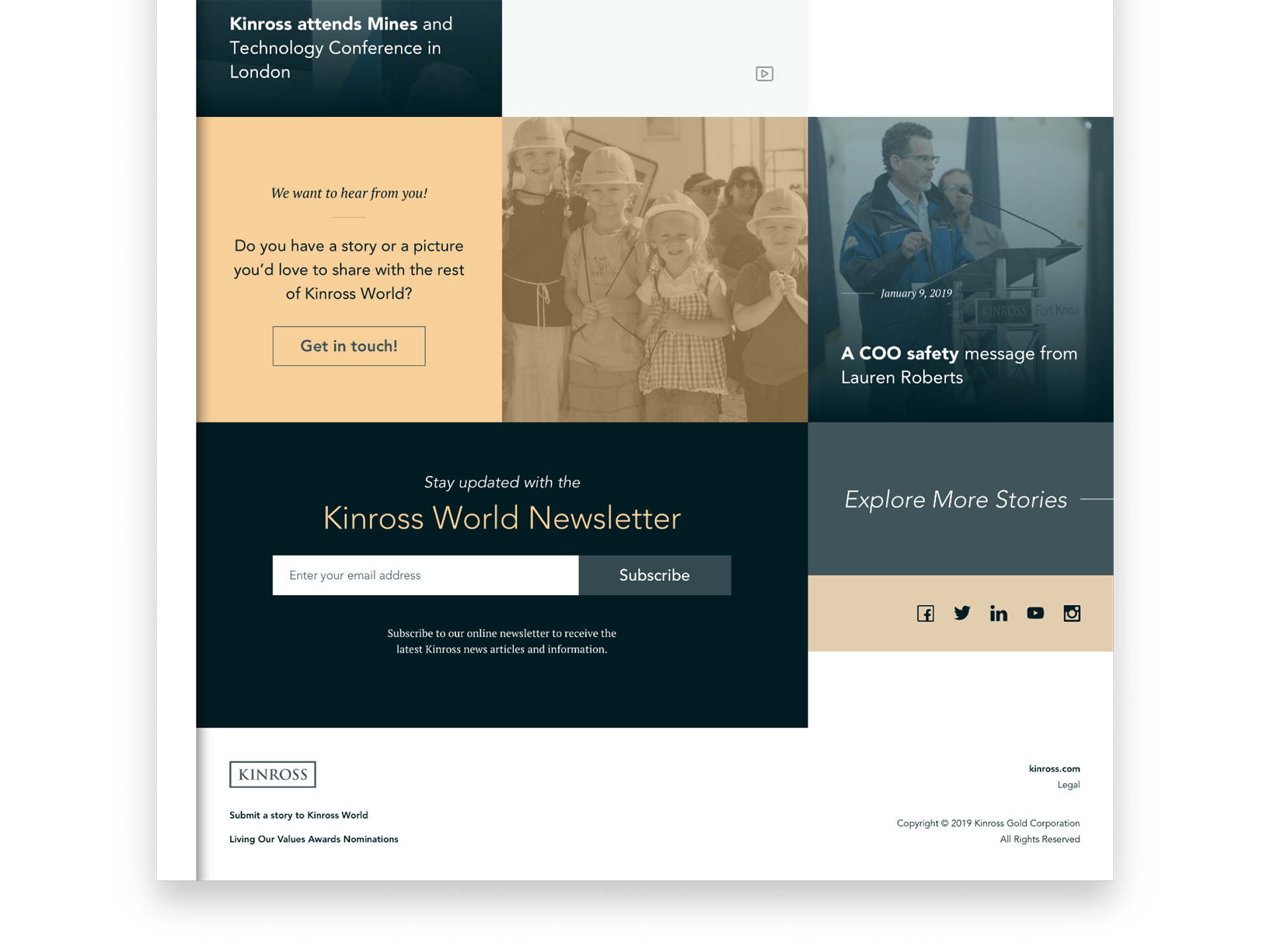 Kinross world footer