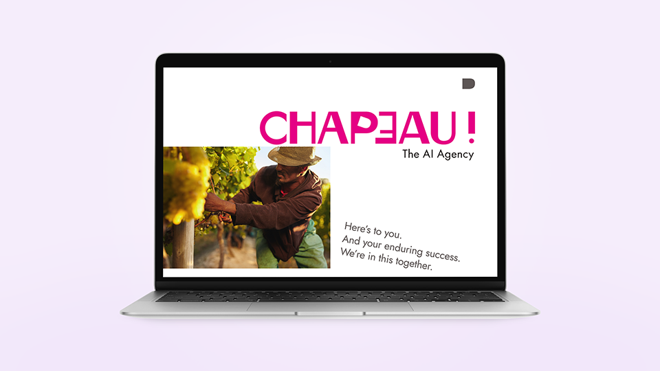 Chapeau.ai home page